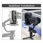 BEXIN L130-50C Kamera-Schnellwechselplatte L-förmiges vertikales Board – Bild 7