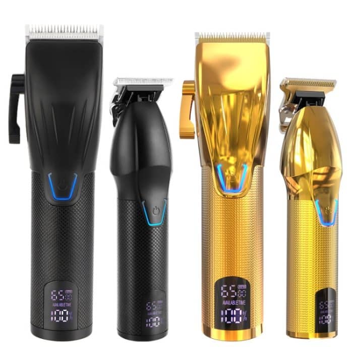 Männer elektrische Haarschneidewerkzeuge Set Sculpting Electric Clipper, LM-2027 2 In 1 (Black), LM-2027 2 In 1 (Gold) – Bild 2