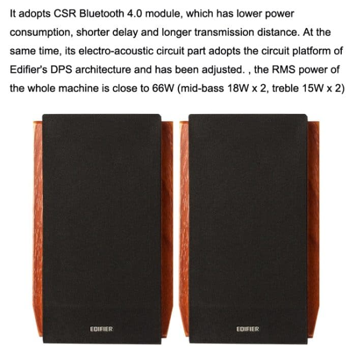 Edifier R1700BT Drahtloser Bluetooth-HIFI-Computerlautsprecher Subwoofer 2.0, R1700BT – Bild 7