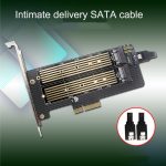 M.2 NVME NGFF SSD zu PCIE SATA Dual Disk Conversion Erweiterungskarte unterstützt MKEY BKEY Verkabelung, PH39 – Bild 3