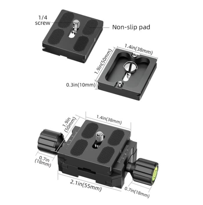 BEXIN GH-720A Stativkopf, 720 Grad drehbarer Panoramakopf – Bild 4