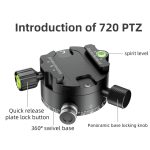 BEXIN GH-720A Stativkopf, 720 Grad drehbarer Panoramakopf – Bild 9