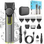 IPX5 wasserdichter Herren-Multifunktions-Friseur 4-in-1-Rasierer, Nasenhaar-Set, USB-Ladedruck – Bild 2