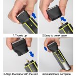 IPX5 wasserdichter Herren-Multifunktions-Friseur 4-in-1-Rasierer, Nasenhaar-Set, USB-Ladedruck – Bild 10