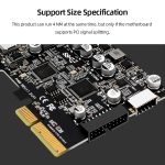 PCIE 3.0 auf USB 3.2 Erweiterungskarte Typ-C-Port vorne Typ-E Erweiterungs-Riser-Karte, PH68 – Bild 6