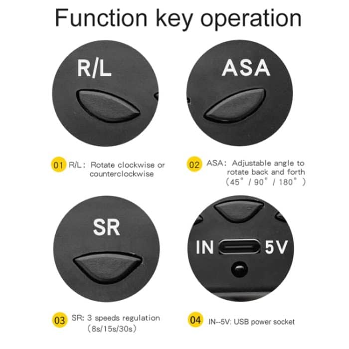 2-in-1-Lade-Plattenspieler-Drehschmuck-Live-Shooting-Ausstellungsständer, Charging Black Button, Charging White Button, Charging Black Remote Control, Charging White Remote Control – Bild 6