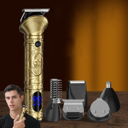 6-in-1-Männer-Multifunktions-Haarschneidemaschine mit Metallkörper, 697 6 In 1 (Bronze), 697 6 In 1 (Silver Gray)