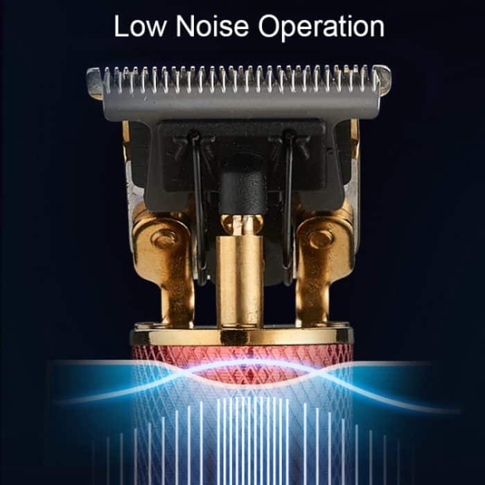 Hohler T-förmiger Keramik-Schneidkopf, USB-Ladegravur, elektrischer Haarschneider, Ceramic Cutter (Black), Ceramic Cutter (Gold), Ceramic Cutter (Silver), Ceramic Cutter (Yellow Green), Ceramic Cutter (Red) – Bild 6