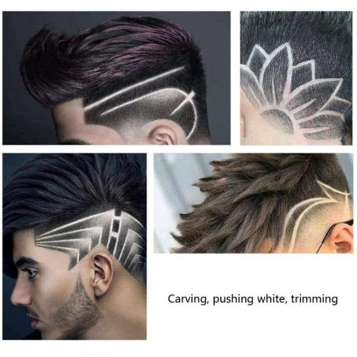 Hohler T-förmiger Keramik-Schneidkopf, USB-Ladegravur, elektrischer Haarschneider, Ceramic Cutter (Black), Ceramic Cutter (Gold), Ceramic Cutter (Silver), Ceramic Cutter (Yellow Green), Ceramic Cutter (Red) – Bild 7