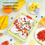 Mini-Haushaltsmaschine für gebratenen Joghurt für Kinder, selbstgemacht, DIY, gebratenes Eis, Stainless Steel Green 26x21cm, Stainless Steel White 26x21cm, Stainless Steel Pink 22.5x17.5cm, Stainless Steel White 22.5x17.5cm... – Bild 8