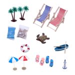 Mini Strand Set Miniatur Modell Ornament Sommer Ozean Simulation Szene Foto Dekoration Requisiten, A Style, B Style