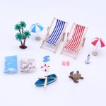 Mini Strand Set Miniatur Modell Ornament Sommer Ozean Simulation Szene Foto Dekoration Requisiten, A Style, B Style – Bild 3