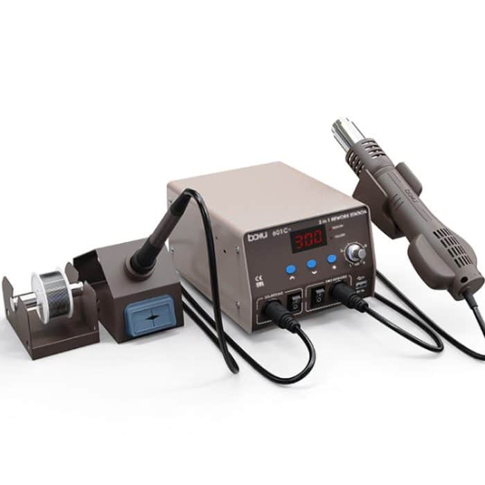BAKU BA-601C+ Digitalanzeige 2-in-1 elektrischer Lötkolben Wärmetauscher Handywartung Entlöten, EU Plug 220V, US Plug 110V – Bild 1