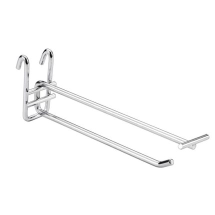 10 Stück Edelstahlfarbener Dual-Line-Meged-Haken, 10cm, 15cm, 20cm, 25cm, 30cm