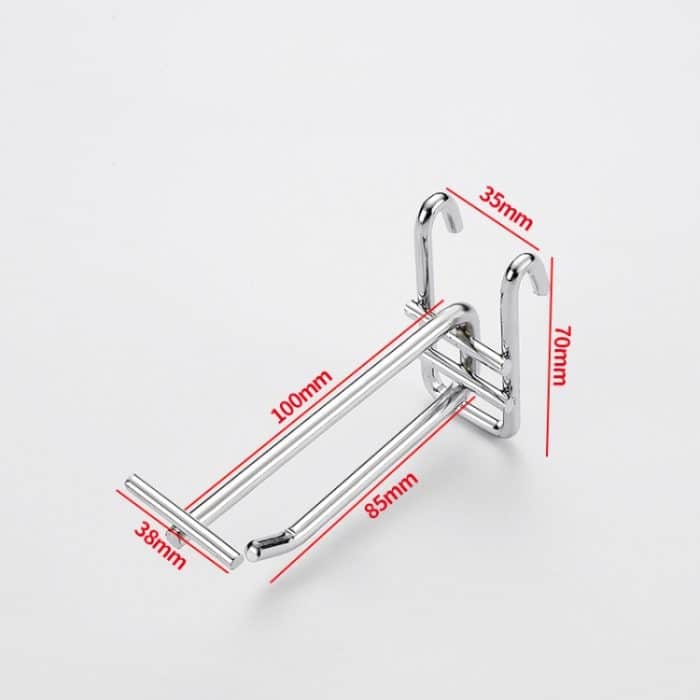 10 Stück Edelstahlfarbener Dual-Line-Meged-Haken, 10cm, 15cm, 20cm, 25cm, 30cm – Bild 6