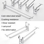 10 Stück Edelstahlfarbener Dual-Line-Meged-Haken, 10cm, 15cm, 20cm, 25cm, 30cm – Bild 4