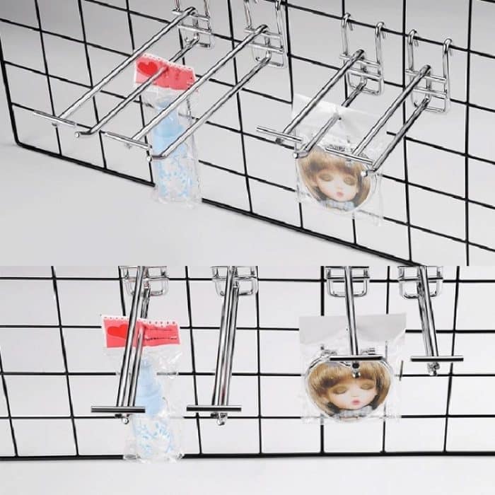 10 Stück Edelstahlfarbener Dual-Line-Meged-Haken, 10cm, 15cm, 20cm, 25cm, 30cm – Bild 5