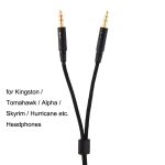 Für Kingston Skyline Alpha Cloud II 3,5 mm 2-in-1-Audiokabel, ZS0174 Black – Bild 4