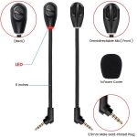 Für Kingston / Flight S / Sky Arrow S Gaming Headset Noise Cancelling Mikrofon Headset mit Lichtmikrofon, ZS0215 – Bild 2