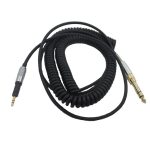 Für ATH-M50X / M40X / M70X Feder-Headset-Audiokabel AUX 2,5-mm-Kopf