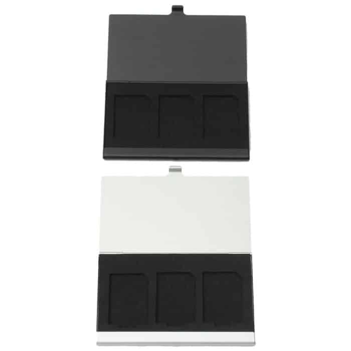 3SD-Speicherkartenetui aus Aluminiumlegierung, Silver, Black – Bild 3