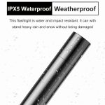 1800 mAh LED-Lithium-Batterie-Taschenlampe mit starker Beleuchtung für den Außenbereich, Fixed Focus Silver, Fixed Focus Black, Zoom Silver, Zoom Black – Bild 4