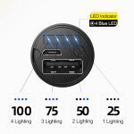 1800 mAh LED-Lithium-Batterie-Taschenlampe mit starker Beleuchtung für den Außenbereich, Fixed Focus Silver, Fixed Focus Black, Zoom Silver, Zoom Black – Bild 9