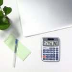 OSALO 10-stelliger LCD-Bildschirm, Solar-Tischrechner mit doppelter Stromversorgung, Mini-Studentenrechner – Bild 7