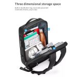 Business-Reisetasche mit großem Fassungsvermögen, multifunktionaler wasserdichter Laptop-Rucksack mit USB-Anschluss – Bild 7