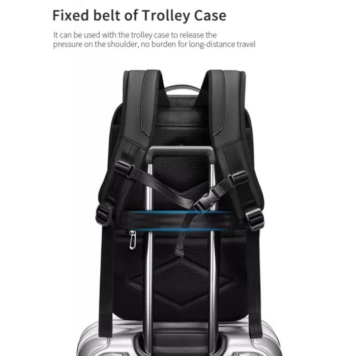 Business-Reisetasche mit großem Fassungsvermögen, multifunktionaler wasserdichter Laptop-Rucksack mit USB-Anschluss – Bild 9