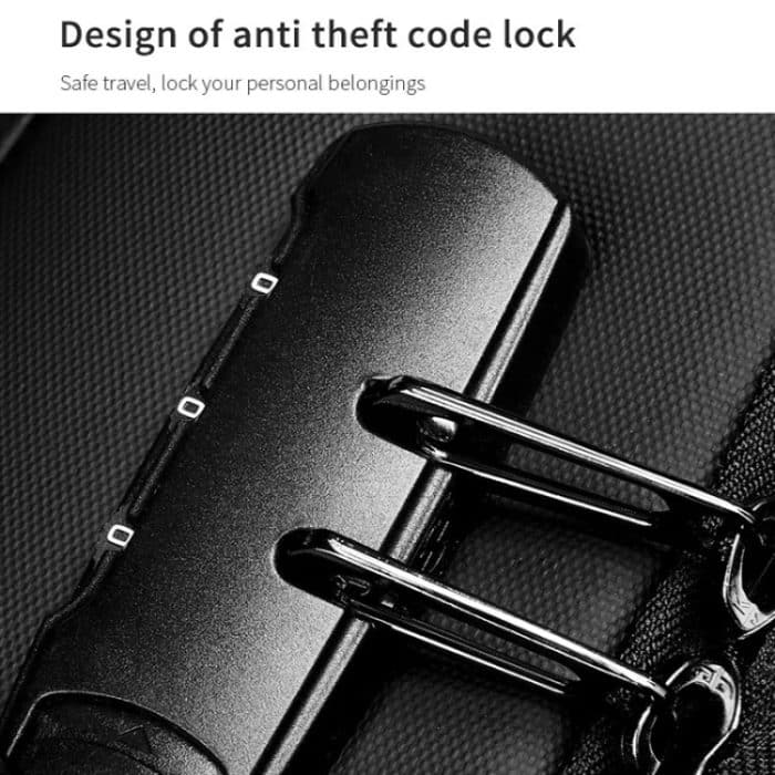 Business-Reisetasche mit großem Fassungsvermögen, multifunktionaler wasserdichter Laptop-Rucksack mit USB-Anschluss – Bild 10