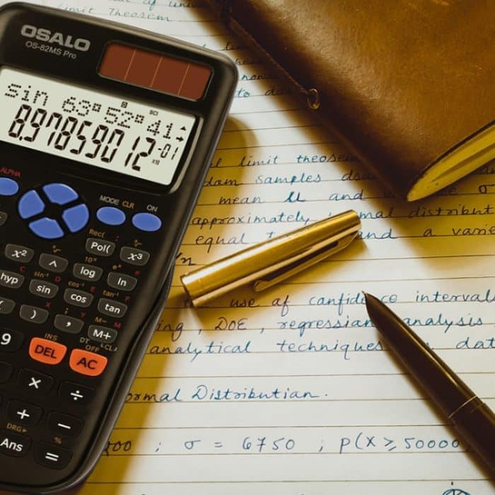 OSALO 240 Funktionen LCD-Bildschirm Solar Dual Power Supply Plug-in-Lehrrechner – Bild 8