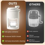 Manuelle Eismaschine, Eiszerkleinerer, Haushalts-Eisbrecher, Eismixer – Bild 8