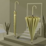 Doppelter 16-Knochen-Sunny-and-Rain-Regenschirm mit langem Griff und doppeltem Verwendungszweck