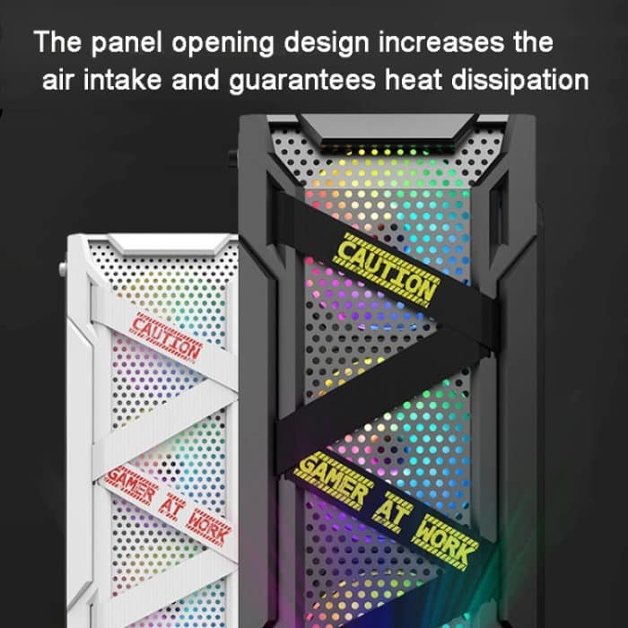 Transparentes ATX-Computergehäuse aus Acryl mit 6 Lüfterpositionen und USB 3.0-Schnittstelle, Black, White – Bild 8
