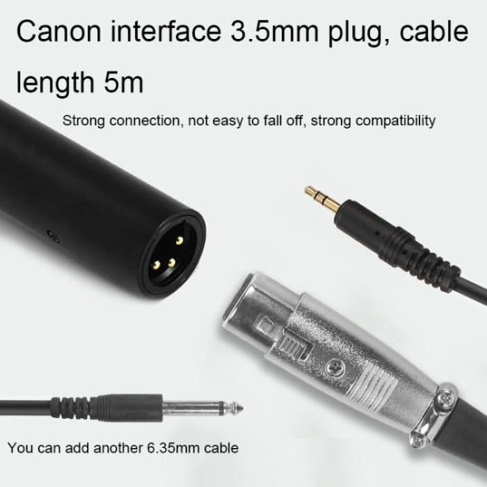 28 cm Smart Noise Reduction Live Soundkarte Computer Mikrofon Telefon Kamera Nachrichten Interview Mikrofon – Bild 7
