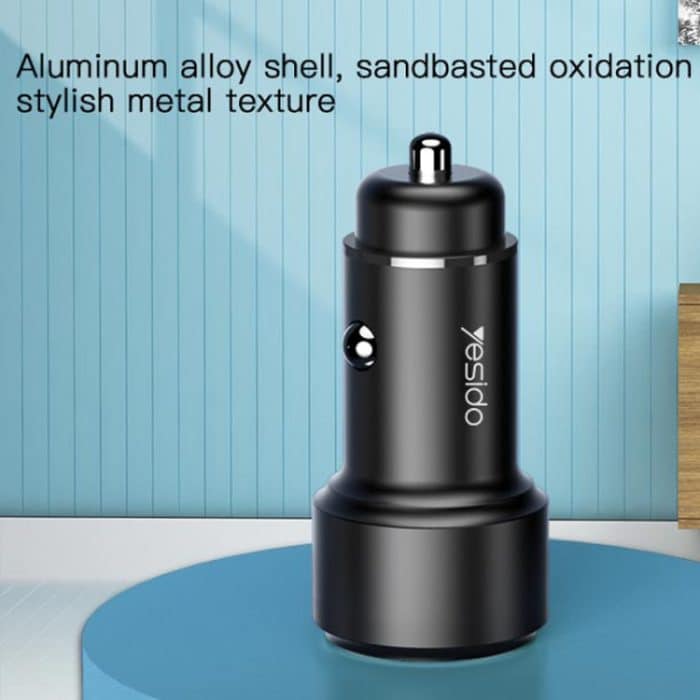 Yesido Y43 Dual USB Port Auto Schnellladegerät Zigarettenanzünder 36W Autoladegerät – Bild 5
