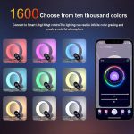 Multifunktionaler RGBW-Atmosphärenlicht-Bluetooth-Lautsprecher Sonnenaufgang Wecklampe Digitalanzeige Wecker, RGBW Black, RGBW White – Bild 12