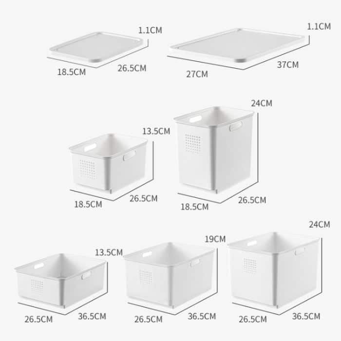 Desktop-Aufbewahrungsbox, Kosmetik-Finishing-Box, Small Short Without Lid, Small Tall Without Lid, Large Short Without Lid, Large Medium Without Lid, Large Tall Without Lid, Narrow Lid, Wide Lid – Bild 2