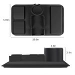 Upgrade Couch-Getränkehalter-Tablett, Silikon-Anti-Rutsch-Sofa-Armlehnen-Tablett, Silicone – Bild 3