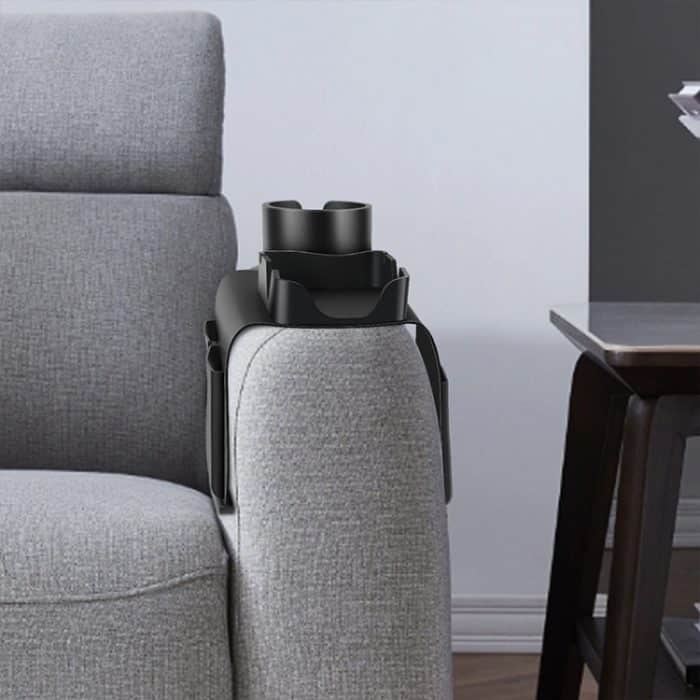 Upgrade Couch-Getränkehalter-Tablett, Silikon-Anti-Rutsch-Sofa-Armlehnen-Tablett, Silicone – Bild 6