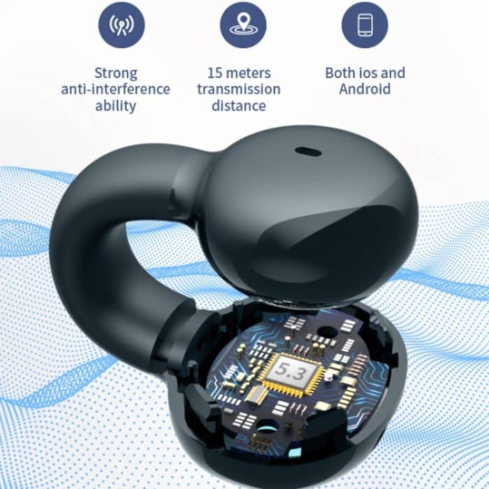 Einzelohr-Stereo-Ohrklemmentyp, Knochenleitungs-Bluetooth-Kopfhörer, YX09 (Black), YX09 (White), YX09 (Pink), YX09 (Skin Color) – Bild 10