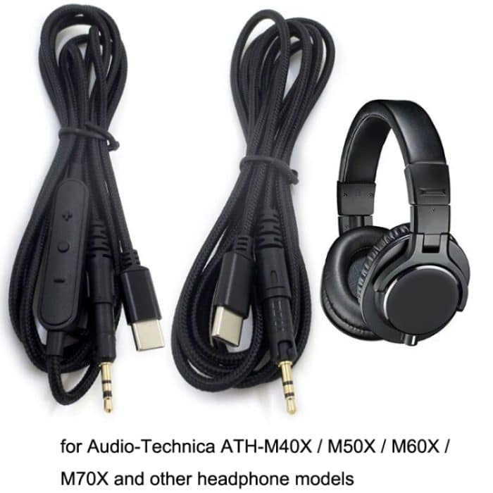 Für M40X / ATH-M50X / M60X / M70X TYPE-C/USB-C Audio-Kopfhörerkabel, Stil:, ZS0211 Standard Version, ZS0211 Wire Control Version – Bild 4