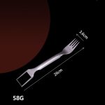 2 Stück 2-in-1 Wassermelonen-Gabelschneider aus Edelstahl für die Küche, Obstschneider – Bild 3