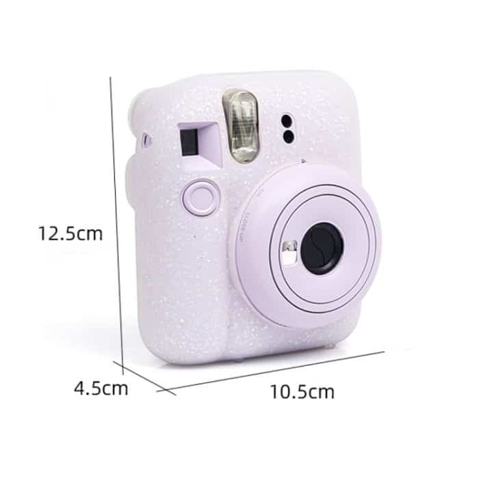 Für Fujifilm Instax Mini 12 Soft Shell Kamera Tasche Lagerung Silikon Fall, Glitter Pink – Bild 3
