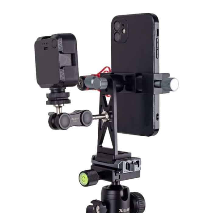 XILETU Metall-Dreh-Kaltschuh-Handy-Clip-Fotografie-Feststativ – Bild 9