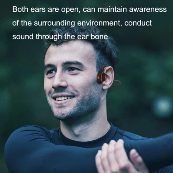 Wasserdichter In-Ear-Kopfhörer mit Knochenleitung, magnetische Aufladung, Schwimmen, Sport, Bluetooth, AS9 Grey, AS9 Orange, AS9 Blue – Bild 12