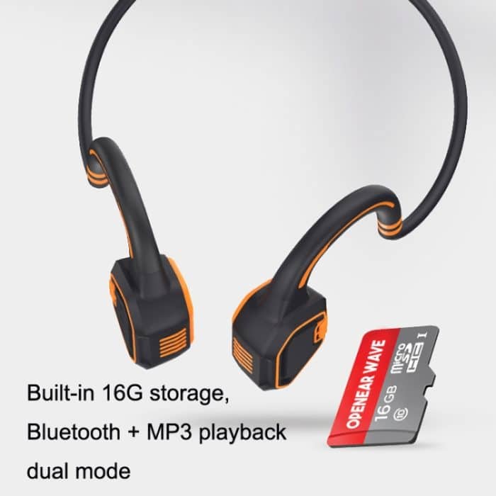 Wasserdichter In-Ear-Kopfhörer mit Knochenleitung, magnetische Aufladung, Schwimmen, Sport, Bluetooth, AS9 Grey, AS9 Orange, AS9 Blue – Bild 7