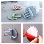20 Stück 3 Haken drehbarer Haken Küche Badezimmer Paste Wandhaken – Bild 6