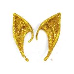 1 Paar Latex Elfenohren mit Glitzer Halloween Party Pixie Ohren Cosplay Requisiten, 10cm Golden, 12cm Golden, 12cm Flash Pink, 10cm Flash Pink, 12cm Silver, 10cm Silver, 12cm Pink, 10cm Pink, 12cm Purple, 10cm Purple